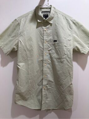 RVCA Pale Sage Short-Sleeve Button-Down Shirt